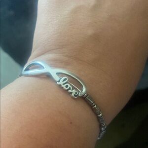 Alex and Ani Love Script Bracelet